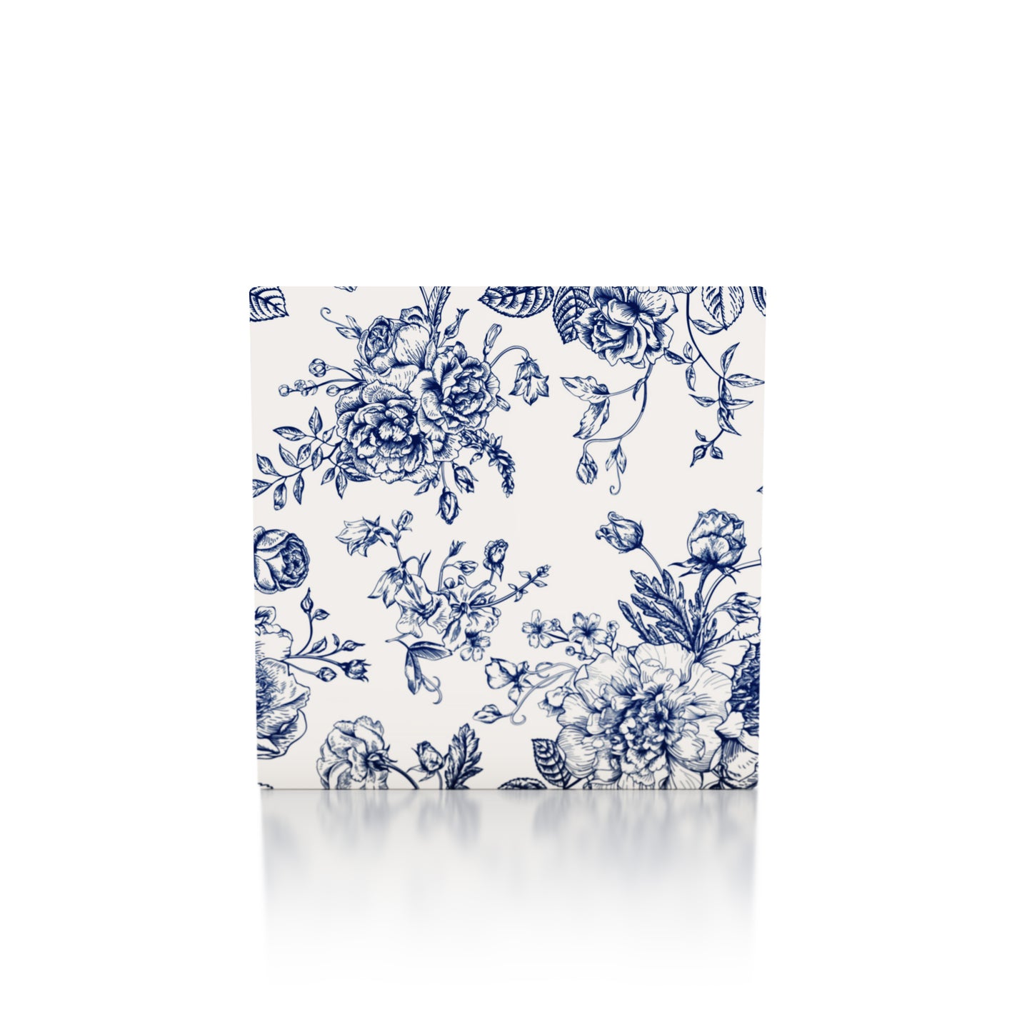 Blue Flowers 12.5''12.5'' Disposable Paper Placemats, Set of 24