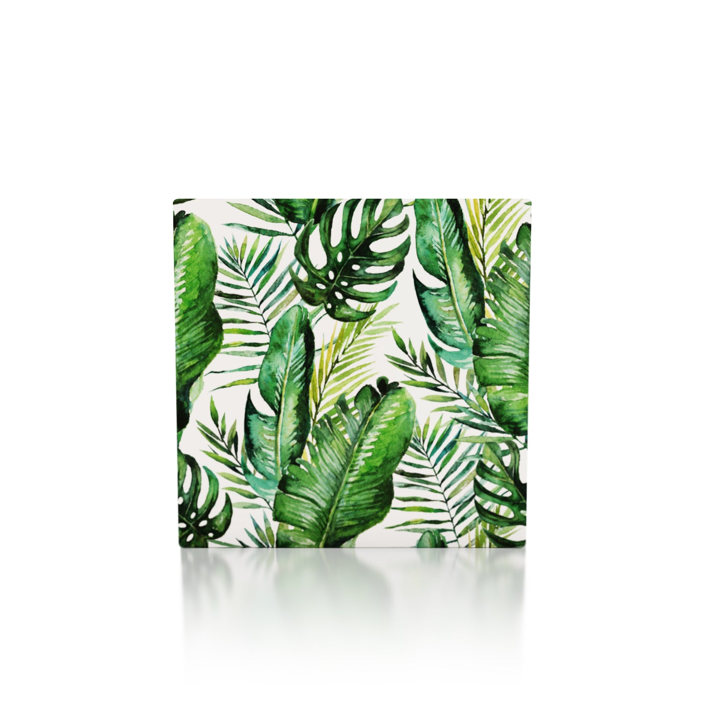 green leaves printed paper placemats