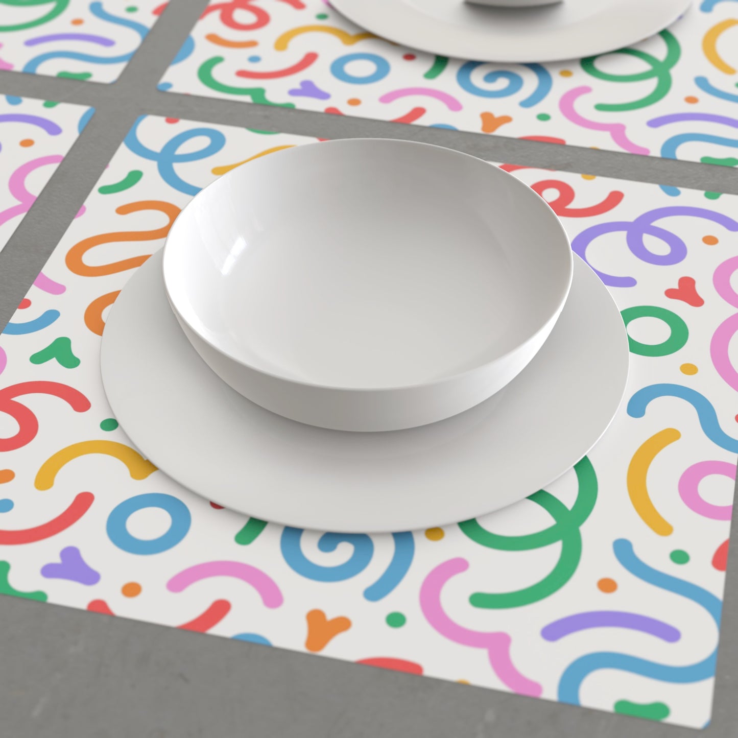 Kids Party 12.5''12.5'' Disposable Paper Placemats, Set of 24