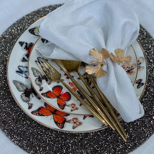 Butterfly Printed 24-pc Dinnerware Set, service for 12 people