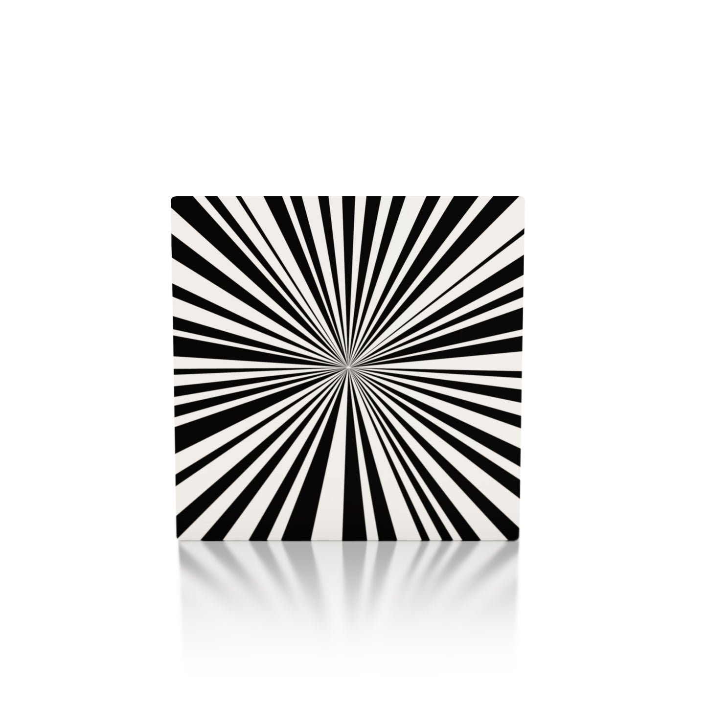 black white stripe burst paper placemats