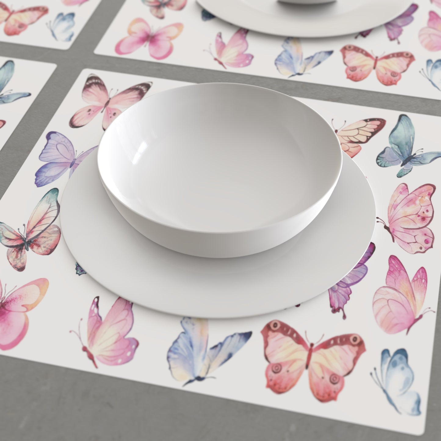 Butterfly 12.5''12.5'' Disposable Paper Placemats, Set of 24