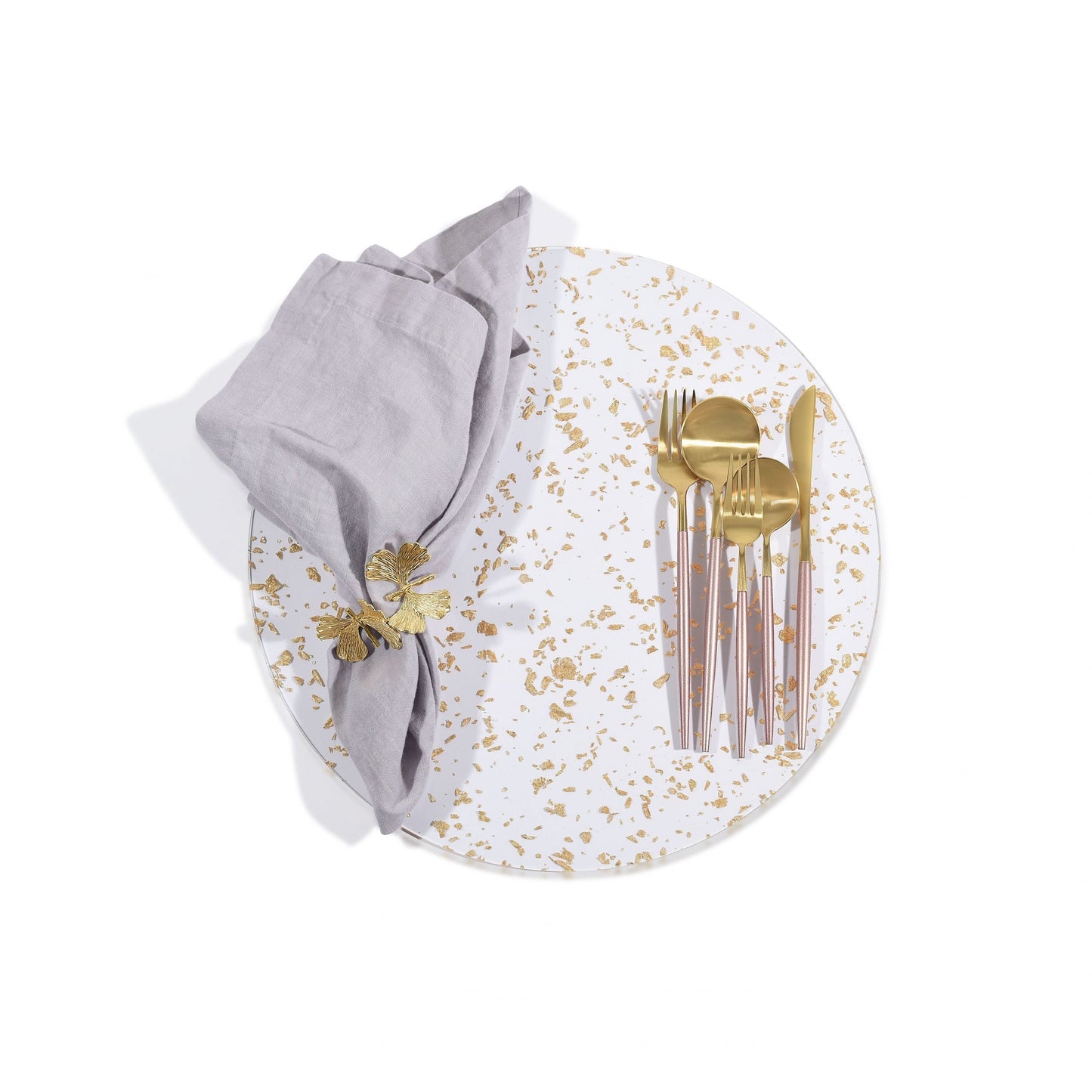 Modern Pink-Gold Silverware, 20 pc set, service for 4 people