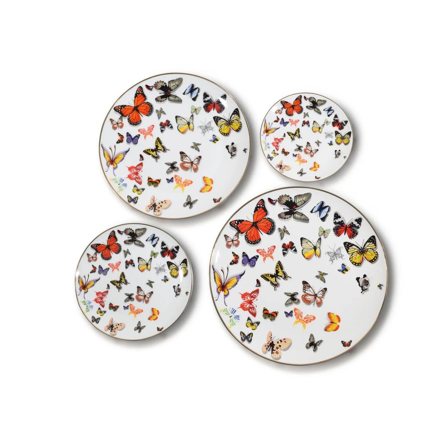 Butterfly Printed 24-pc Dinnerware Set, service for 12 people