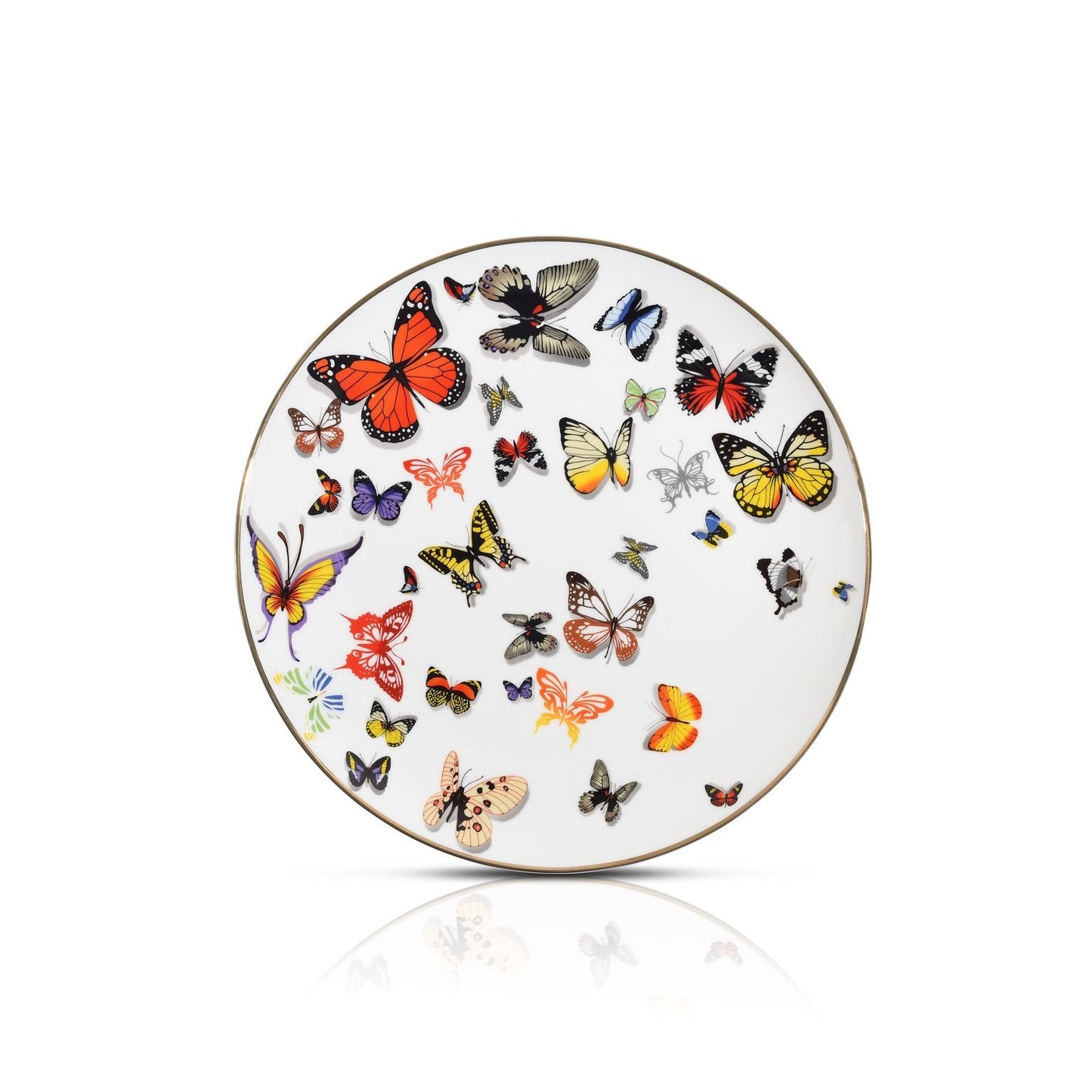 Butterfly Charger Platter Plate, Set of 4