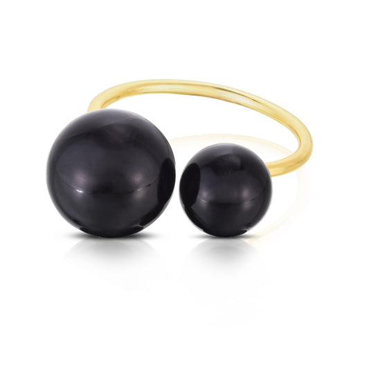 Black Pearl Napkin Rings, Set 0f 4